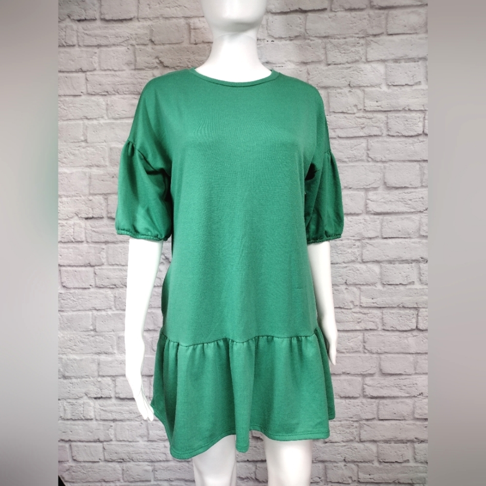 🍉5 for $25* Velvet Torch Ruffle Hem Dress